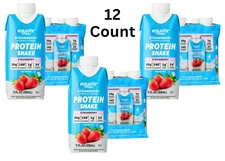 Equate High Performance Protein Shake, Strawberry, 11 fl oz, 12 Ct New