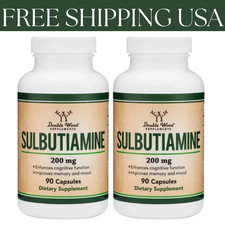 Sulbutiamine, 90 x 200mg Capsules - Memory, Mood, Cognitive Nootropic -2 Packs