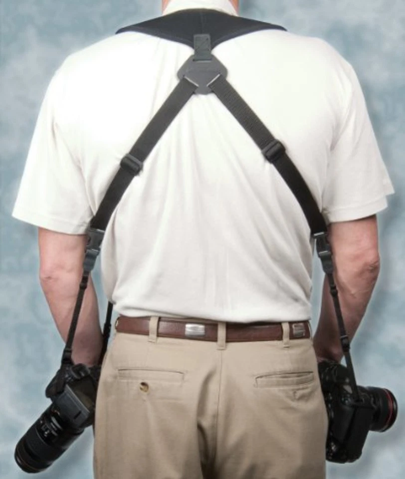 Domestic Genuine] OP / TECH optic dual harness strap regular 3/8 black 6501032 - Image 2 of 4