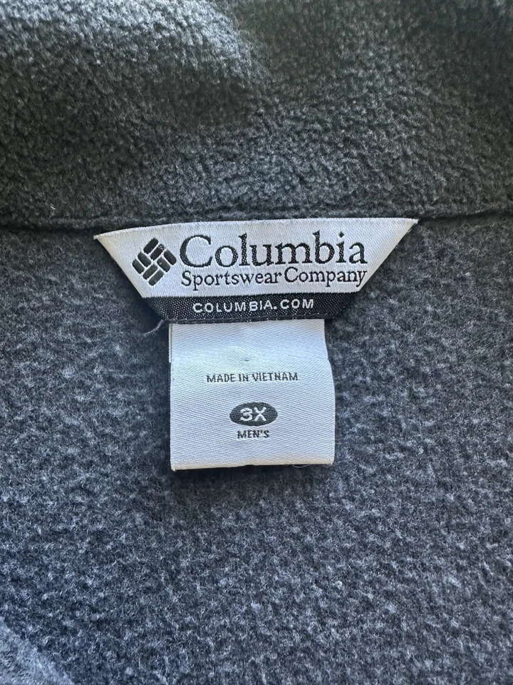 Chaleco polar Columbia para hombre sin mangas gris cremallera 3XL y un par de pantalones deportivos 2XL Foto 3 de 4