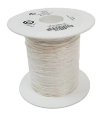 1000ft Alpha Wire 518230 Hook Up Wire 28AWG PTFE Silver Plated Copper White NEW