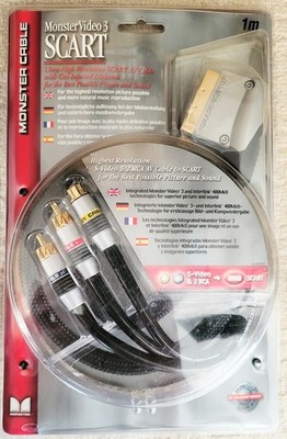 MONSTERCABLE MonsterVideo3 / Scart-Kabel / vergoldete Anschlüsse/1m / hochwertig
