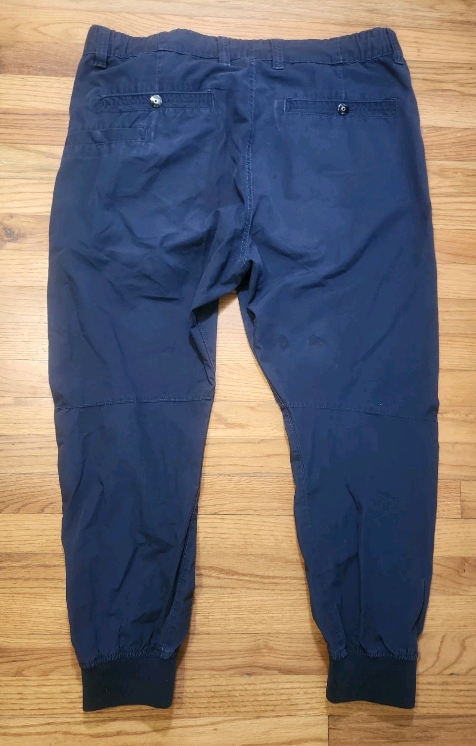 Men's G-Star Raw 3D Relaxed Trainer Pants Size 40 x 32 NAVY Blue Zip Leg image 3