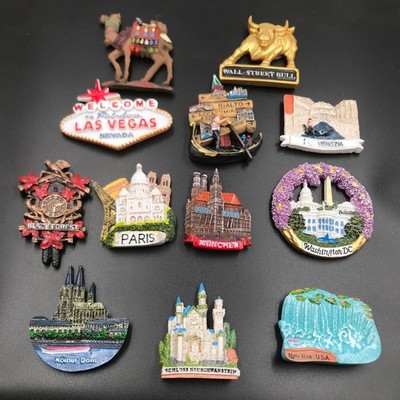 3D Harz Kühlschrankmagnet Stadtsehenswürdigkeiten Reisesouvenir Deko Geschenk