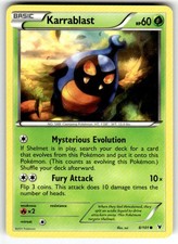 Karrablast 8/101 Common Noble Victories Pokemon LP