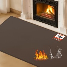 Hearth Rugs for Fireplaces Fire Resistant, 48 x 28 x 0.04 inch Fireproof Firepla