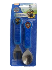 Nickelodeon Paw Patrol Toddler Fork and Spoon Flatware Set NEW