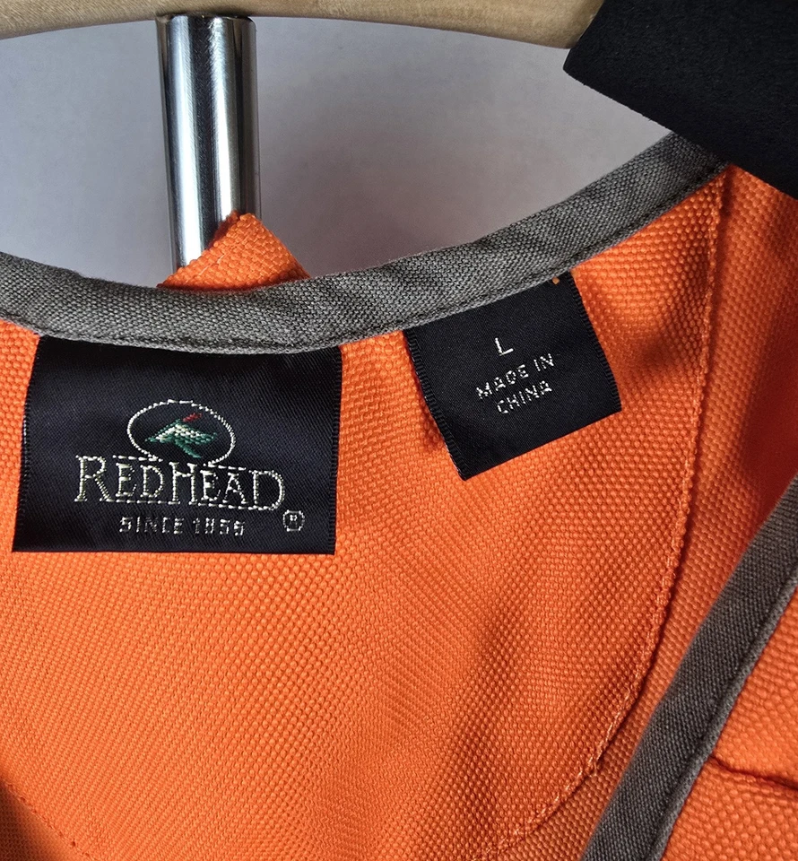 Redhead Orange and Tan Hunting Vest, Size Large - Image 2 of 4