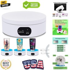 Turner Cup Rotating Display Stand for Epoxy Glitter Tumbler, 360 Degree Autom...