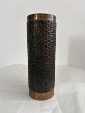Vintage Kupfer Vase handgehämmert schwer Ind...