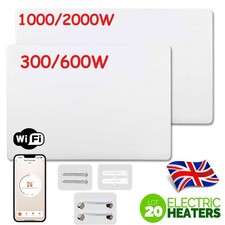 Electric Panel Heater Radiator Wall Mounted Slim WIFI Designer Convector & Timer