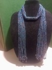 Vtg Blue Iridescent Handmade Multi Strands 20 Seed Bead Necklace 53" in length. — photo 7