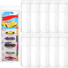 10 Pack 5 Separate Car Protector Case for Hot Wheels Mainline,Protector Packs Co