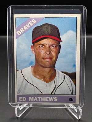 1966 TOPPS!  ED MATHEWS!  ATLANTA BRAVES!  #200  EX-EXMINT!