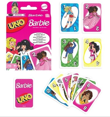 Barbie Uno Card Game Witrh Special Rule 2-10 Players New Ages 7+