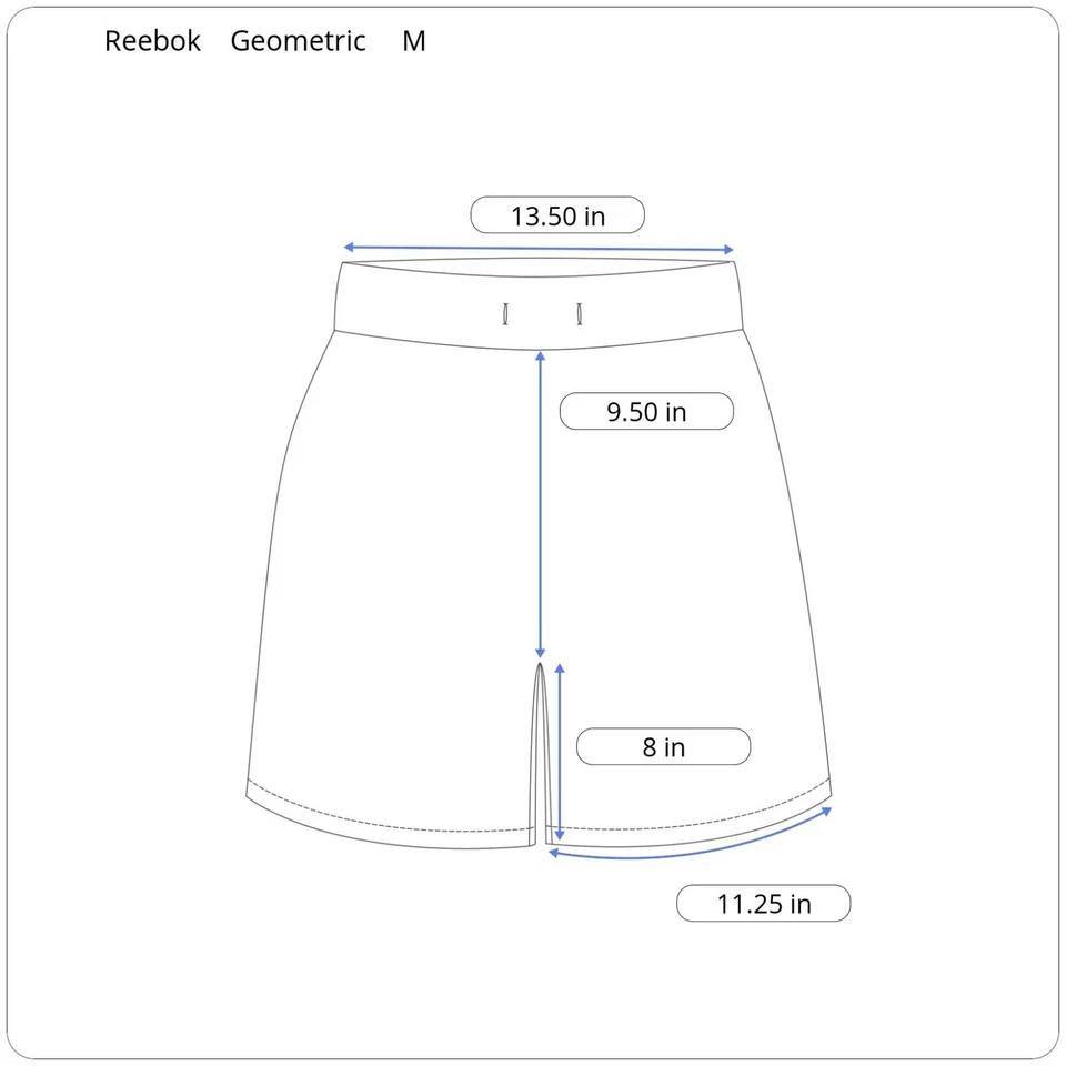 Reebok Japan 2019 Crossfit Games Training Shorts Men's Medium Geometric Lifting - Image 3 of 4