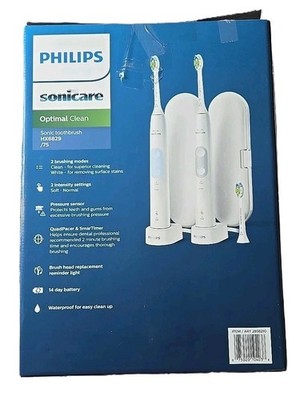 Philips Sonicare Optimal Clean Rechargeable Electric Toothbrush, 2pack Used Good
