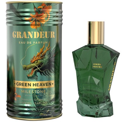 Emper Unisex Milestone Grandeur Green Heaven EDP Spray 3.4 oz Fragrances