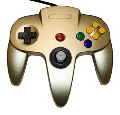 Mars Devices Gold Zelda Replacement Controller Gamepad For N64 Brand New 9Z