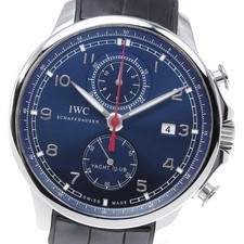 IWC SCHAFFHAUSEN PORTUGIESER YACHT CLUB IW390213 45mm SS Blue Dial Rubber #C064 7