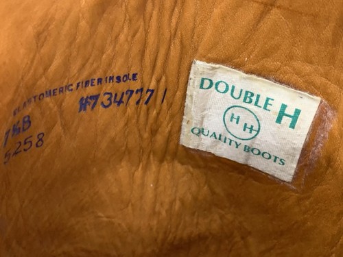 DOUBLE H (HH) Brown Leather Cowboy Cowgirl Western Boots #5258 WOMENS 7.5 B (M) - Picture 16 of 18