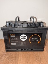Halfords AGM096 Start/Stop 12V Car Battery