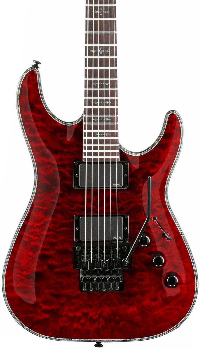 ギター Schecter Hellraiser YUKI Schecter Hellraiser Hybrid Tempest Electric Guitar Trans Black