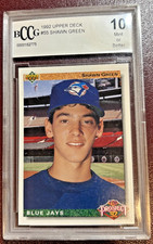 1992 Upper Deck - Shawn Green Rookie Card Top Prospect #55 - BCCG Graded 10 Mint