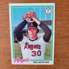 1978 Topps Baseball NOLAN RYAN California Angels #400 HOF Nice Vintage Card