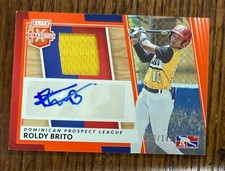 Roldy Brito 2022 Panini Elite Extra Edition AUTO PATCH RPA /149 ROCKIES #RB