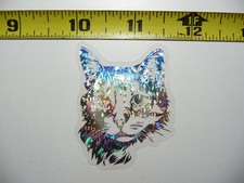 HOUSE CAT HOLOGRAPHIC SMALL STICKER DECAL ZOO ANIMAL WILDLIFE SCRAPBOOKING