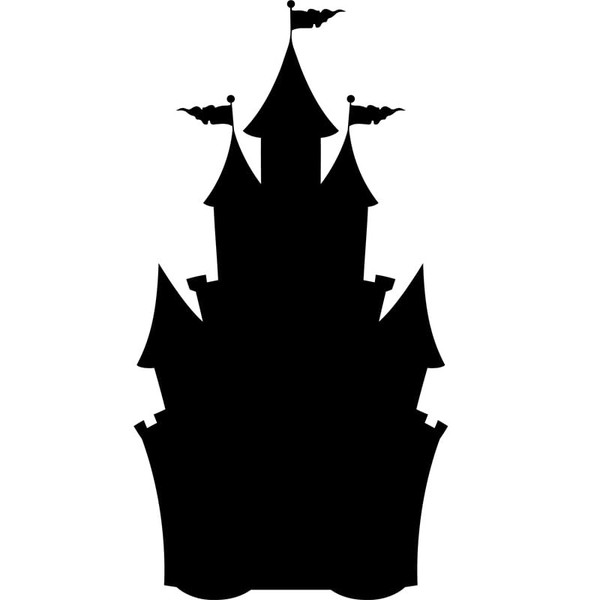Ambiance Sticker Kreidetafel – Schloss Design H 55 X L 30 Cm-image