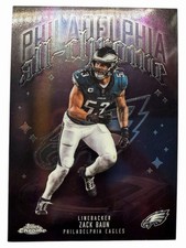 2025 Topps Chrome Zack Baun All Chrome Insert 🔥 Eagles Defensive Playmaker