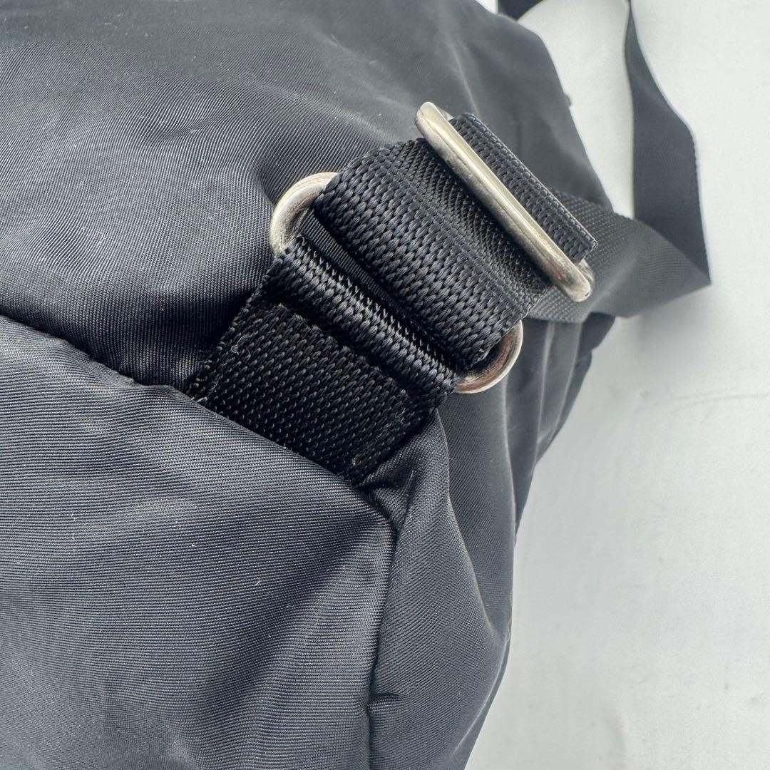 PRADA backpack Saffiano leather triangular logo b… - image 11