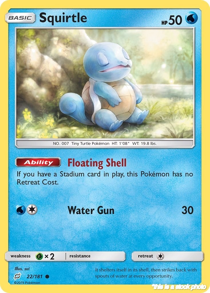 Squirtle (22) SM9 22/181 Pokémon SM - Team Up Common EN NM