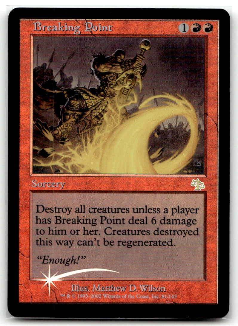 Breaking Point #81 (Foil) (MP) Judgment JUD Magic MTG