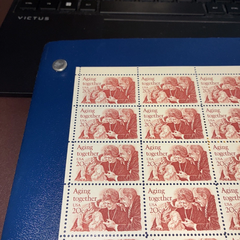 Scott 2011, 20 cent, Aging Together, 50 Ct Sheet - Image 3 of 4