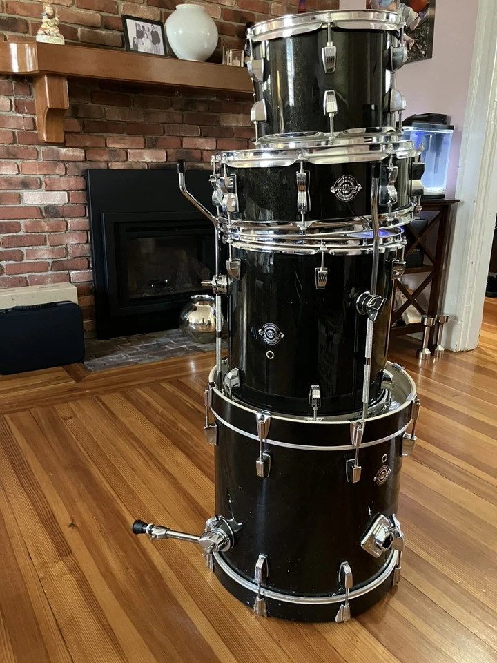 Ludwig Breakbeats de Questlove paquete de 4 piezas concha negra brillante (solo conchas)  Foto 2 de 4