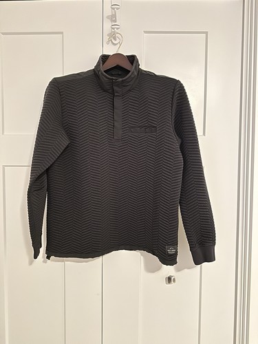 MENS HELLY HANSEN LILLO SNAP PULLOVER SWEATER Dark Gray XL