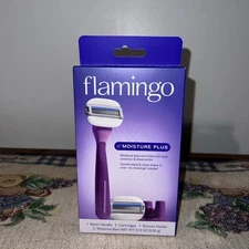 Women's Moisture Plus Razor Set with Razor Handle, 2 Blade Refill Cartridges
