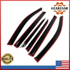 For 2016-2022 Honda Pilot 6pc Set Window Visors Vent Shade Rain Guards Deflector