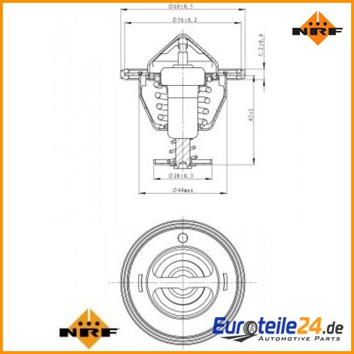Thermostat, KüHlmittel Easy Fit Nrf 725088 FüR Opel Renault-image