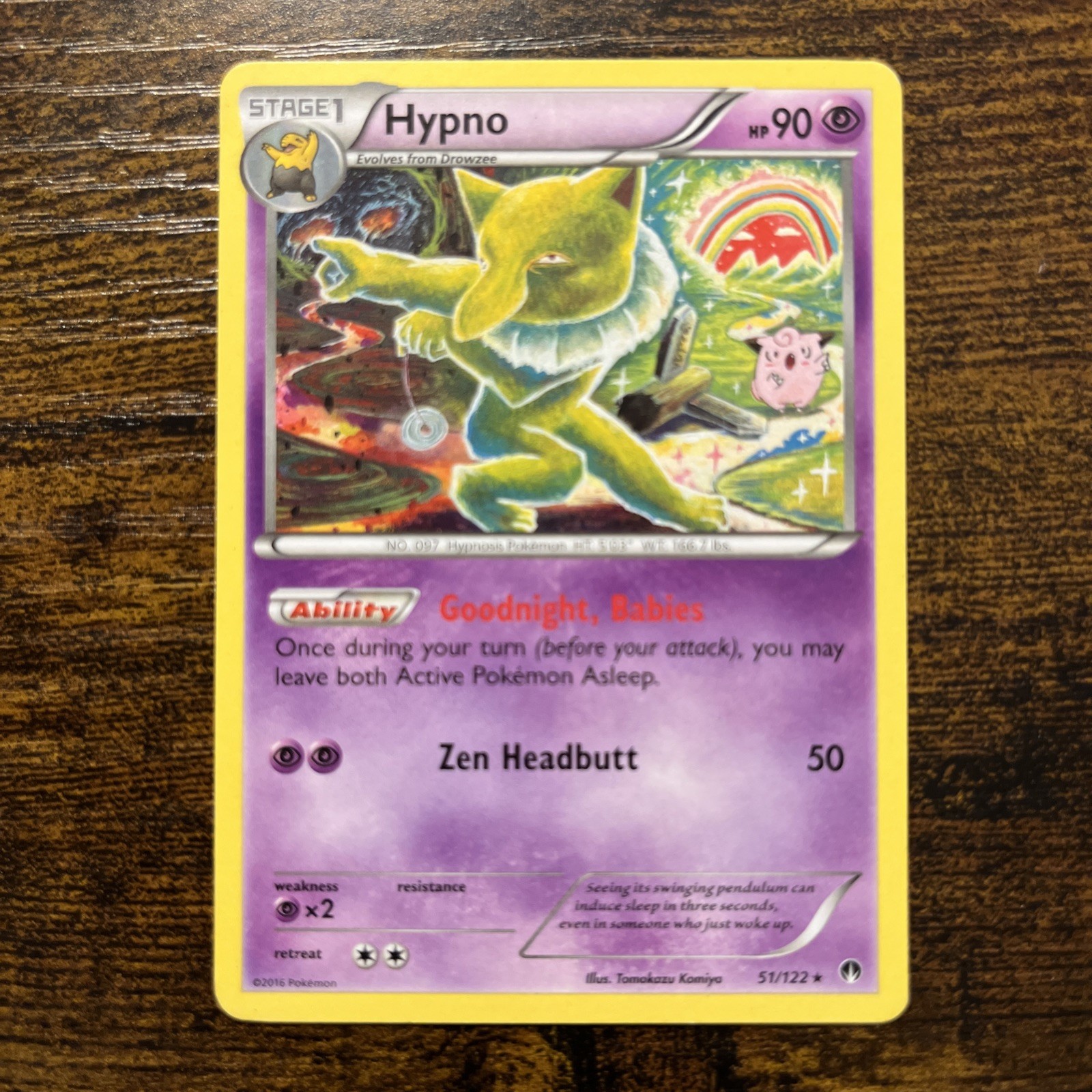 🔥Hypno 51/122 Rare Breakpoint Pokemon🔥