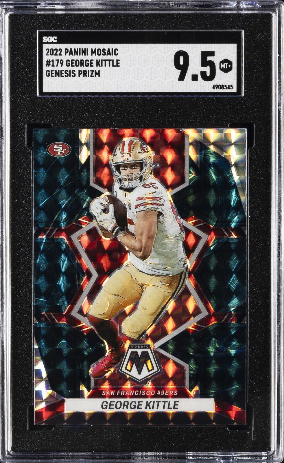 2022 PANINI MOSAIC GENESIS #179 GEORGE KITTLE SGC 9.5