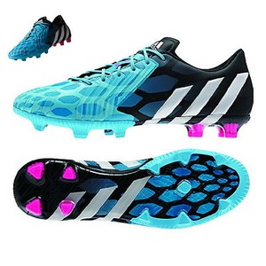 black and blue adidas predators