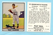1941 Playball Reprint # 23 George McQuinn-- St. Louis Browns