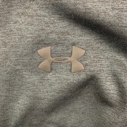 Suéter Under Armour Para Hombres Gris Medio Negro Sudadera con Capucha Manga Larga Storm1 Vellón - Imagen 2 de 9