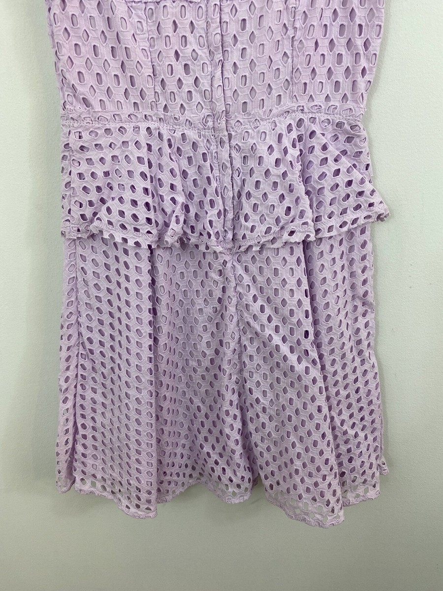 banana republic geo lace peplum dress Banana Republic Dresses | Banana Republic Lavender Eyelet Peplum Dress | Color: Purple | Size: 14