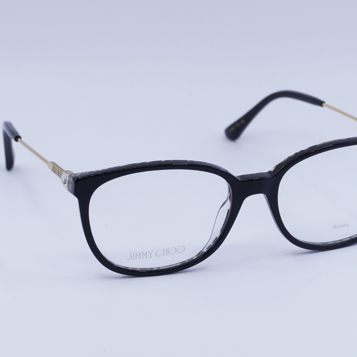 NEW Jimmy Choo JC302 07T3 00 Black/Gold 53mm Eyeglasses | eBay display picture 3