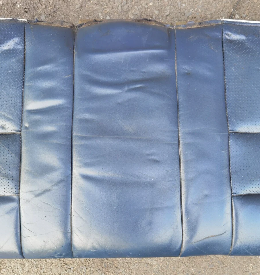 86-91 MERCEDES BENZ W126 560SEL ASIENTOS INFERIORES TRASEROS CONJUNTO COJÍN AZUL OEM Foto 4 de 4